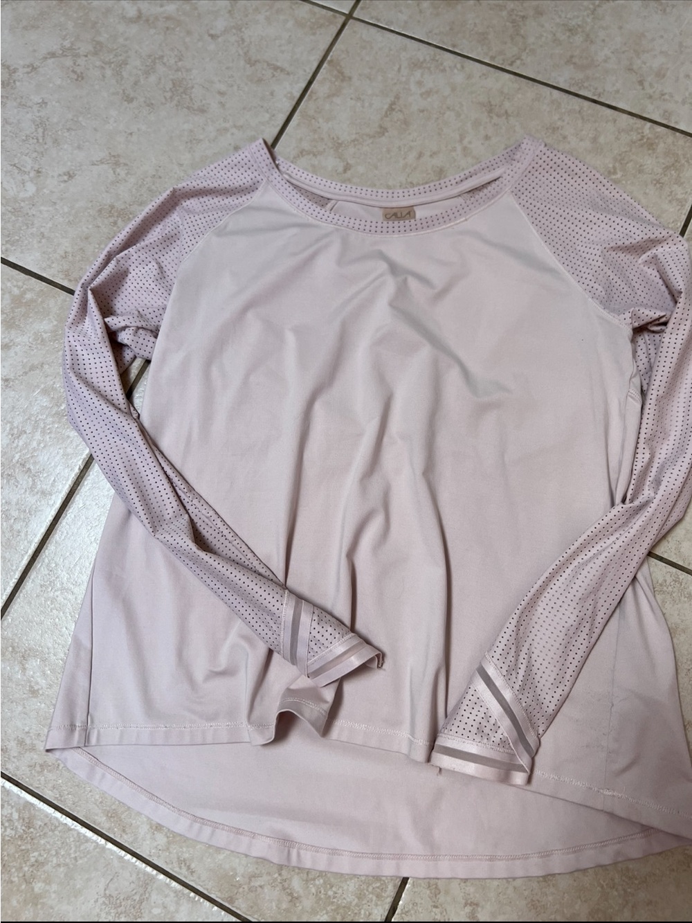 Light Pink Long-Sleeve Active Top